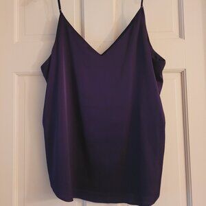 Express Dark Purple Downtown Cami, size Large